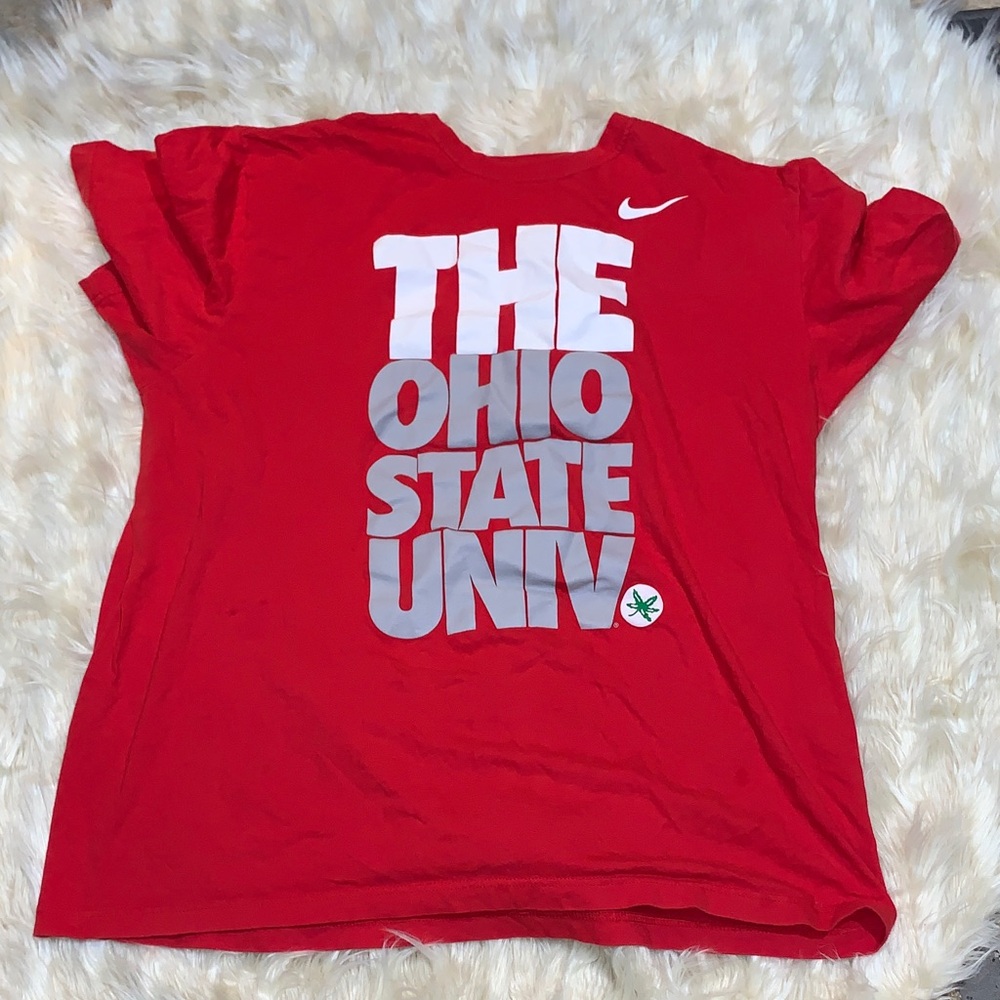 Nike Red Graphic Ohio State Univ T-Shirt